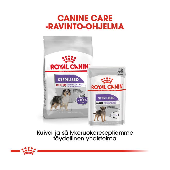 Royal Canin Sterilised Medium Adult koiran kuivaruoka