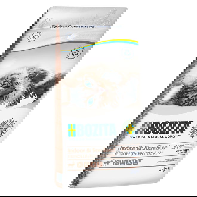 Bozita Indoor & Sterilized Grain Free Reindeer (2 kg)