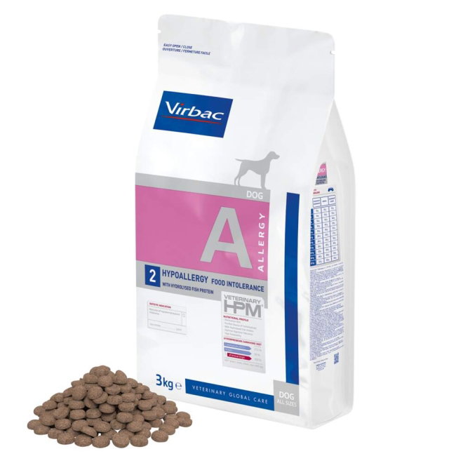 Virbac HPM Dog A2 Allergy Hypoallergy Salmon (3 kg)