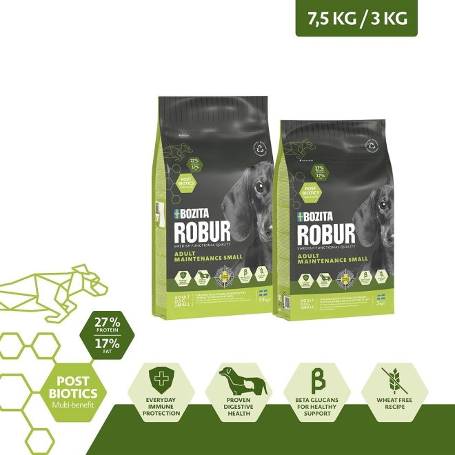 Bozita Robur Dog Adult Maintenance Small (7,5 kg)