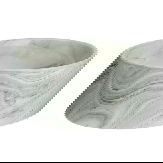 Keraaminen koirankuppi Basic Marble vihreä