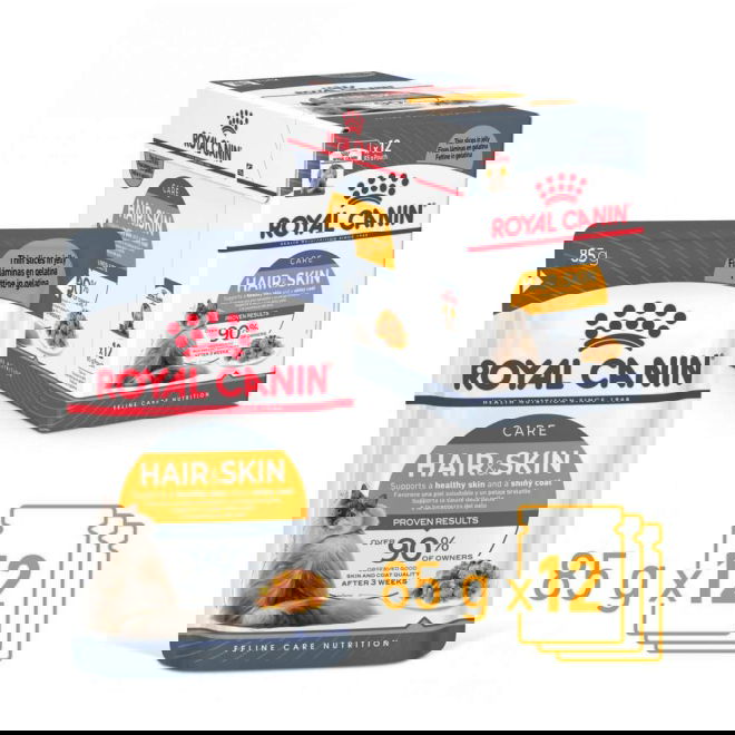 Royal Canin Hair & Skin Care Jelly Adult kissan märkäruoka