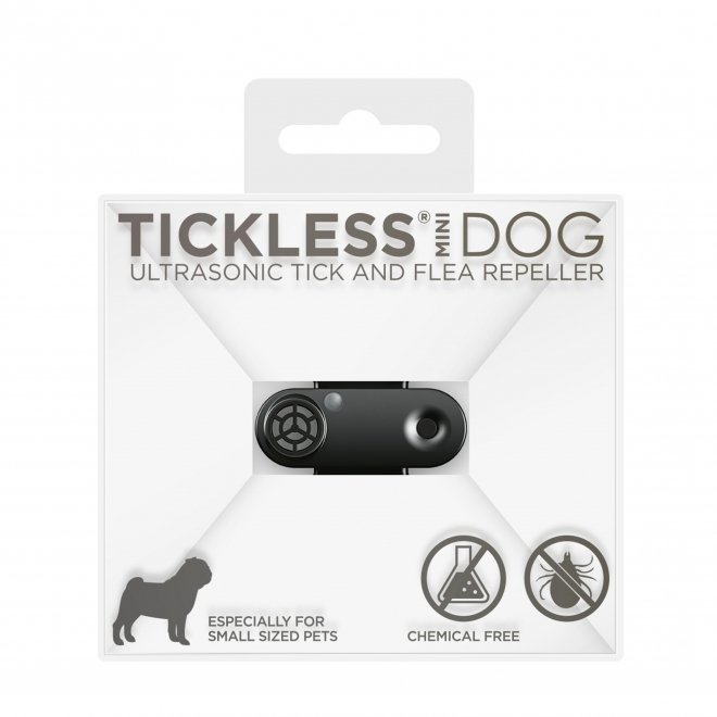 Tickless MINI DOG -punkkikarkotin koiralle (Musta)