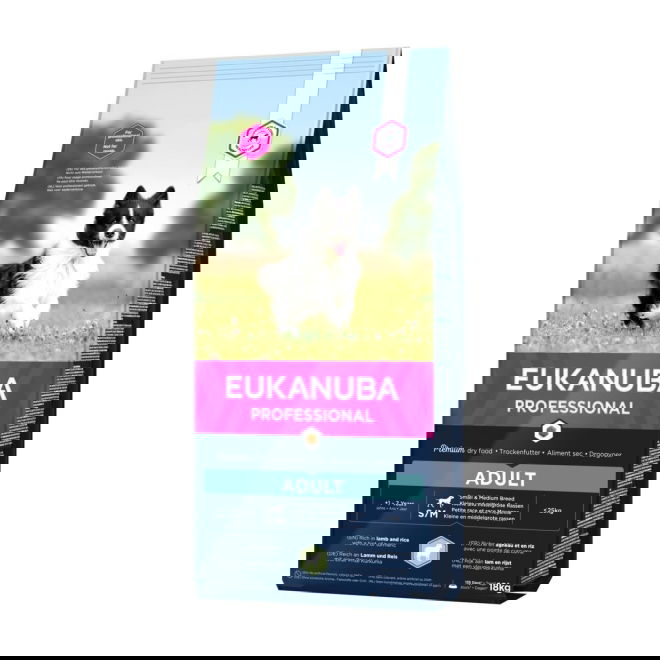 Eukanuba Adult Small & Medium Breed Lamb & Rice (18 kg)