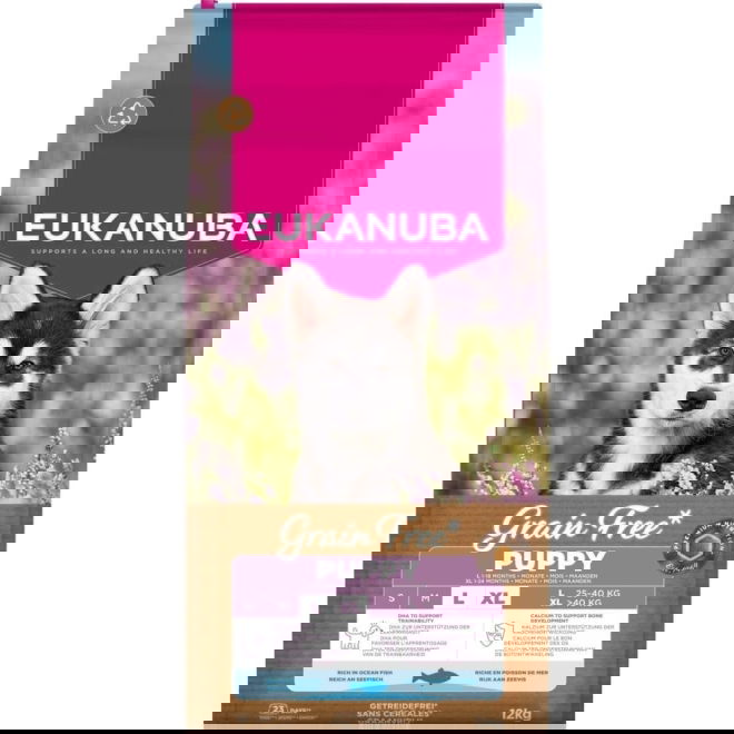 Eukanuba Grain Free Puppy & Junior Large & Extra Large Breed Ocean Fish 3 kg (12 kg)