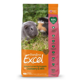 Burgess Excel Guinea Pig Mature Cranberry 1,5 kg