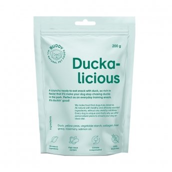 Buddy Petfoods Duckalicious godbiter til hund 200 g
