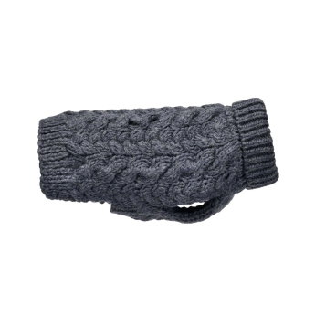 Feel Active Wool Kabelstrikket Hundegenser M&oslash;rk bl&aring;