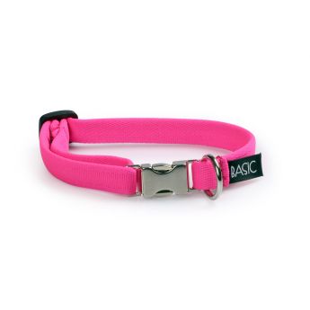 Basic Sweet halsb&aring;nd med metall l&aring;s (Rosa)