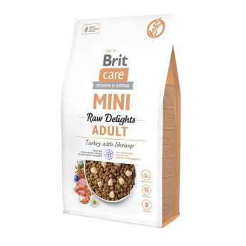 Brit Care Dog Mini Adult Raw Delights Turkey & Shrimp 2 kg