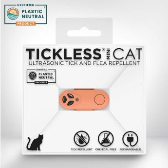 Tickless Mini Cat Elektronisk Fl&aring;ttavviser (Oransje)