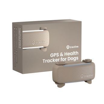 Tractive GPS & Health Tracker for Hund Brun