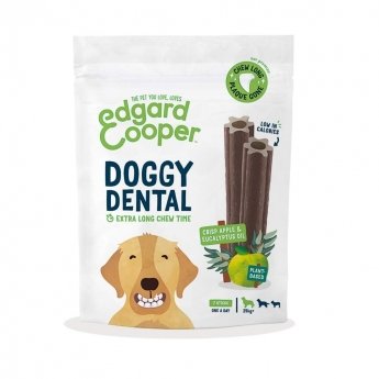 Edgard & Cooper Doggy Dental Tyggepinner Eple & Eukalyptus 7-pack (L)
