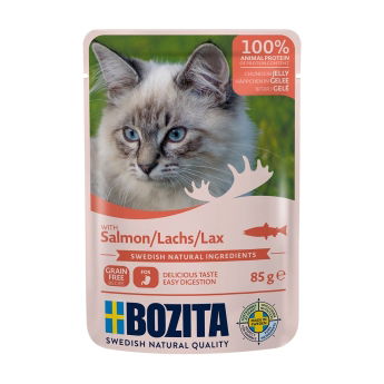 Bozita Cat Salmon Chunks in Jelly 85g