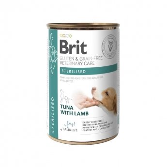 Brit Veterinary Care Dog Grain Free Sterilised Tuna with Lamb, 400 g