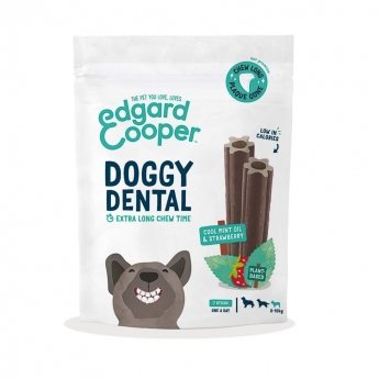 Edgard & Cooper Doggy Dental Tyggepinner Jordbær & Mynte 7-pack (S)