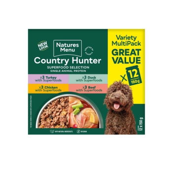 Natures:menu Country Hunter Dog Multipack 12x150 g