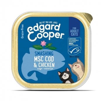 Edgard&Cooper Cat Kylling & MSC-torsk 85 g
