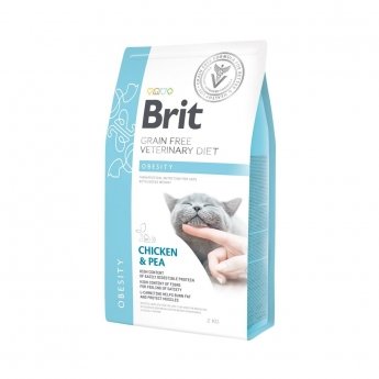 Brit Veterinary Diet Cat Obesity Grain Free Chicken & Pea (2 kg)