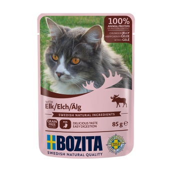 Bozita Cat Elk Chunks in Jelly 85 g