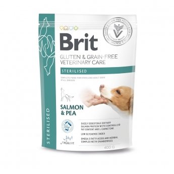 Brit Veterinary Care Dog Grain Free Sterilised Salmon with Pea (400 g)