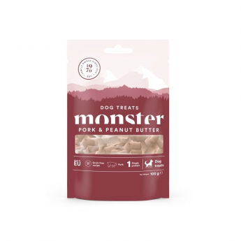 Monster Dog Godbiter Svin & Peanøttsmør 100 g