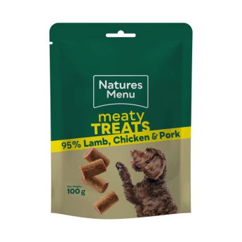 Natures Menu Dog Treat Chicken, Lamb, Pork 100g