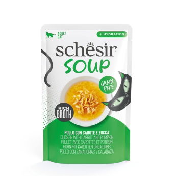 Schesir Cat Soup Kylling og Gresskar 40g
