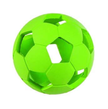 Little&Bigger Fotball i Gummi Limegrønn 7,5 cm