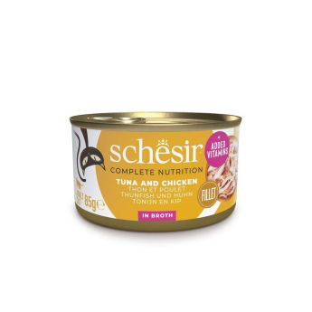Schesir C&B Tunfisk og Kylling i Buljong 85g