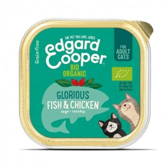 Edgard&Cooper Cat Organic fisk & kylling 85 g
