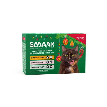 Smaak Cat Christmas Multipack pouch