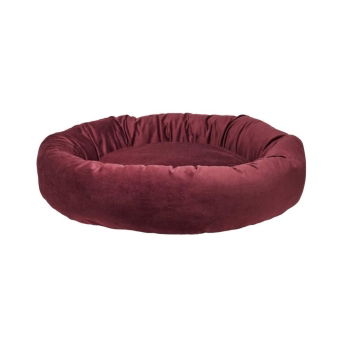 Little&Bigger Sleepy Donut Hundeseng Katteseng Burgunder