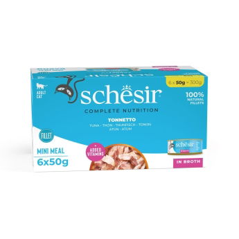 Schesir Cat Adult Tunfisk i Saus Multipack (6x50g)