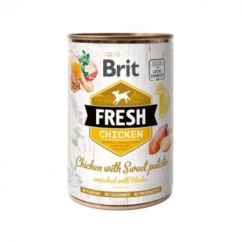 Brit Fresh Kylling med Søtpotet 400g
