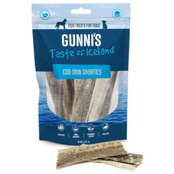 Gunnis Cod Skin Shorties Tygg av Torsk 70 g