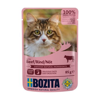 Bozita Cat Beef Chunks in Sauce 85g