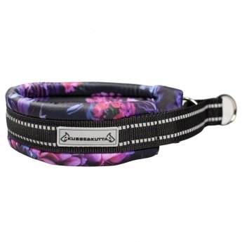 Kusse&Kutta Hundehalsband Bred Modell Lilla Blomster