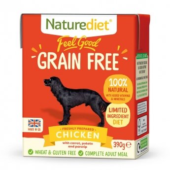 Naturediet Grain Free kylling (390 g)