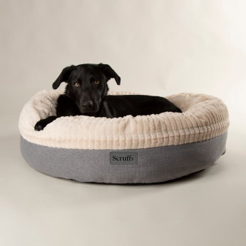 Scruffs Ellen Donut Hundeseng lys gr&aring;