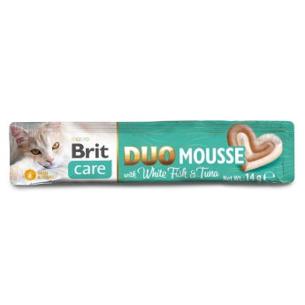 Brit Care Cat Creamy Duo Mousse with Whitefish and Tuna 4x14 g