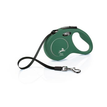 Flexi New Classic S Tape 5m/15kg (Grønn)