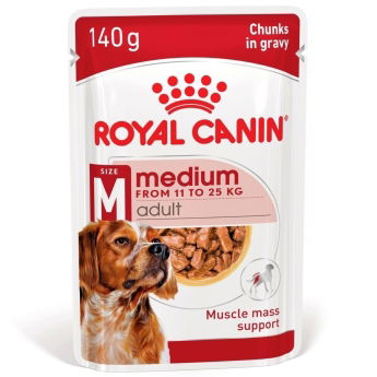 Royal Canin Medium Adult Gravy våtfôr til hund 10x140 g