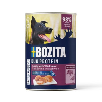 Bozita Dog Adult Pat&eacute; Duo protein Turkey & Wild boar (400 g)