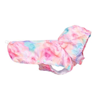 Little&Bigger Mistral Regnhoodie Pastel Cloud print