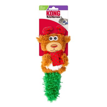 Kong Holiday Kickeroo Julefigur Katteleke Snømann eller Reinsdyr