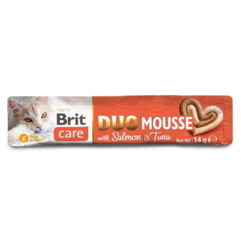 Brit Care Cat Creamy Duo Mousse with Salmon and Tuna 4x14 g