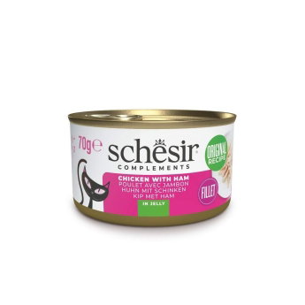 Schesir Complements Cat Chicken with ham in Jelly 70g