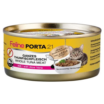Feline Porta 21 Cat Adult Tuna with Aloe Vera  (156 g)