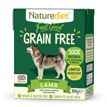 Naturediet Grain Free lam (390 g)